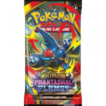 Pokémon Mega Evolution: Phantasmal Flames Booster kortų papildymo pakuotė 1 vnt.